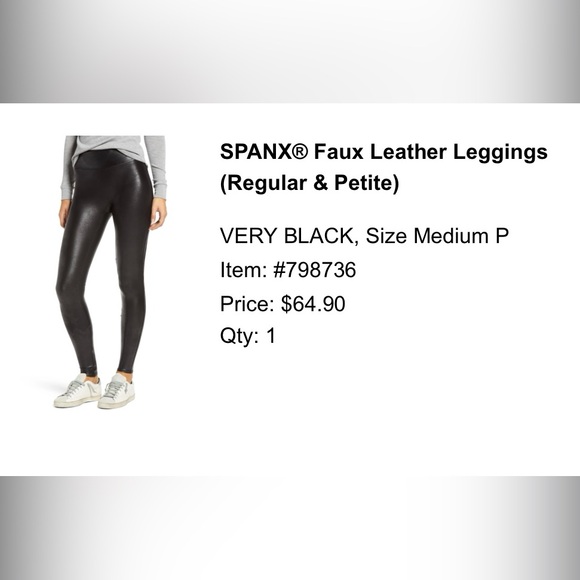 SPANX Pants - Spanx faux leather leggings